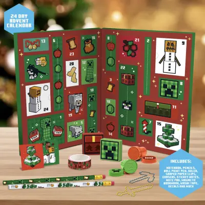 Minecraft - Stationery - 24 Days Advent Calendar