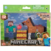 Minecraft Steve & Chestnut Horse
