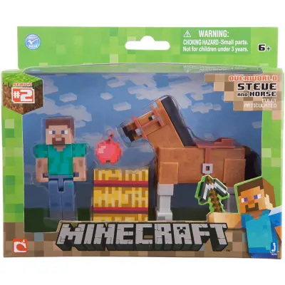 Minecraft Steve & Chestnut Horse