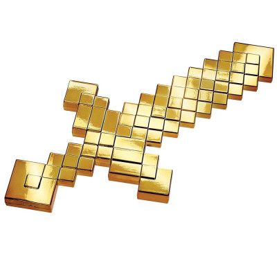 Minecraft Sword Gold Metallic - Minecraft -  Leksaksaffären