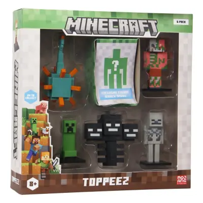 Minecraft Toppeez Figurer 6-pack Deluxe box Zombie Pig  - Minecraft -  Leksaksaffären
