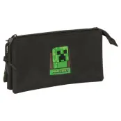 Minecraft triple pencil case