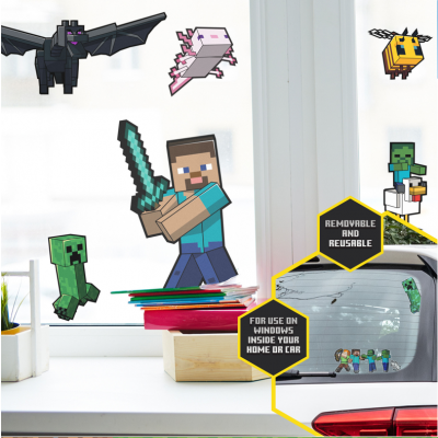 Minecraft - Window Cling Decals - Geekbutiken