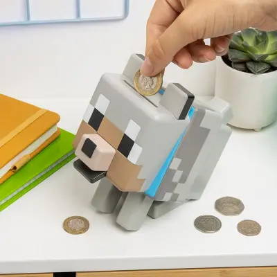 Minecraft - Wolf - Shaped Money Box