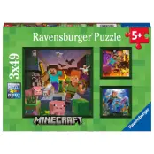Pussel Minecraft 3x49pcs