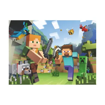 Puzzle: Minecraft - Steve and Alex (100XXLpcs)