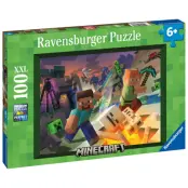 Ravensburger Minecraft Monster Pussel 100 bitar XXL - Minecraft -  Leksaksaffären