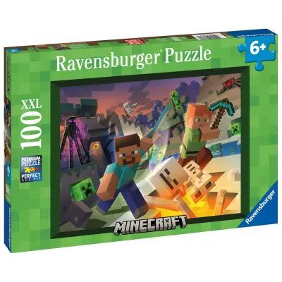 Ravensburger Minecraft Monster Pussel 100 bitar XXL - Minecraft -  Leksaksaffären