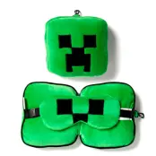 Resteazzz Minecraft Creeper travel pillow eye mask