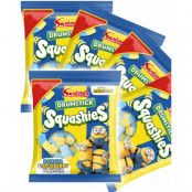12 st Swizzels Drumstick Minion Squashies med smak av banan och blåbär - Hel låda 1,44 kg