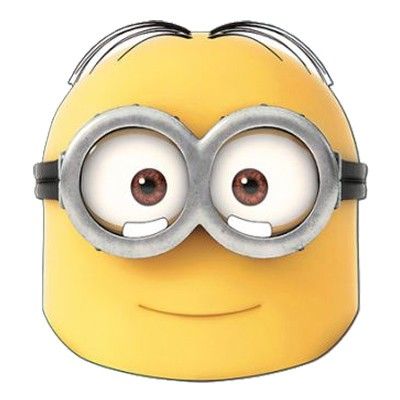 Dumma Mej Minion Dave Pappmask