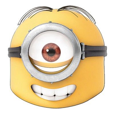 Dumma Mej Minion Stuart Pappmask