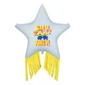 Folieballong Minions Stjärna med Tassles