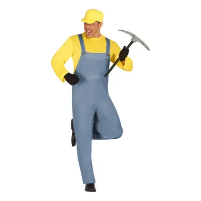 Gul Gruvarbetare Maskeraddräkt - Medium
