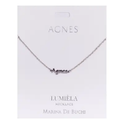 Namnhalsband Silver - Agnes