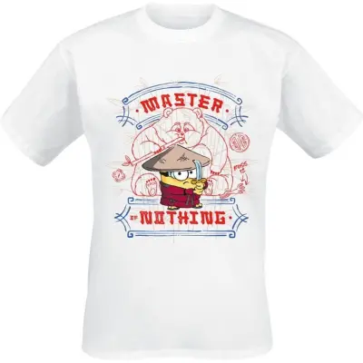Minions - Anime T-shirt - 3 - Master Nothing - M 4XL - för Herr - vit