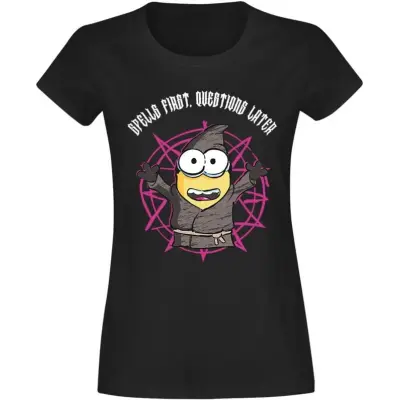 Minions - Anime T-shirt - 3 - Spells First - S XXL - för Dam - svart