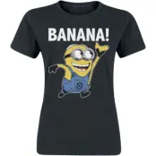 Minions - Anime T-shirt - Banana! - M XXL - för Dam - svart
