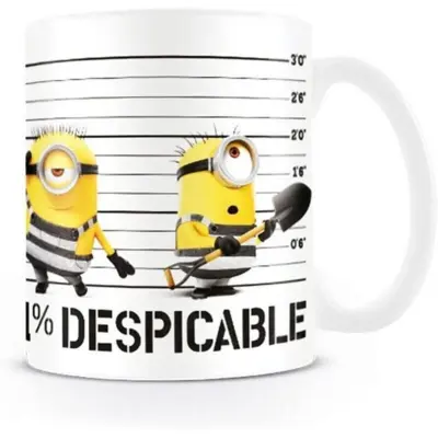 Minions Mugg - Despicable Me 3 - för  vit/gul/svart