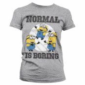 Minions - Normal Life Is Boring Girly Tee, T-Shirt