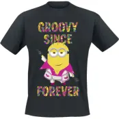 Minions T-shirt - Groovy Since Forever - M - för Herr - svart