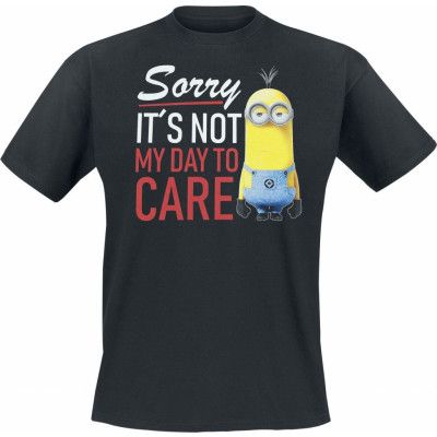 Minions T-shirt - Sorry, It Is Not My Day To Care - S XXL - för Herr - svart