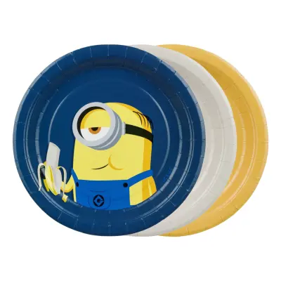 Pappersassietter Minions - 6-pack