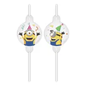 Papperssugrör Minions The Rise of Gru - 4-pack