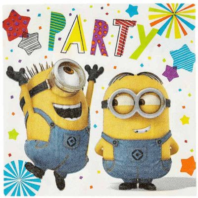 Servetter Minioner Party 16-pack