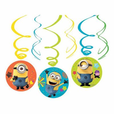 Swirls Minons Hängande Dekoration - 6-pack