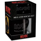 AC/DC Mugg - Back In Black - Tassen-Socken-Set - för None -