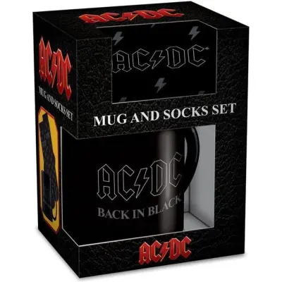 AC/DC Mugg - Back In Black - Tassen-Socken-Set - för None -