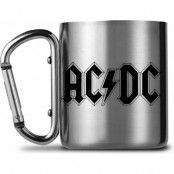 AC/DC Mugg - Tasse mit Karabinerhaken - för  silverfärgad