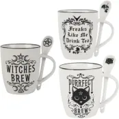 Alchemy England - Gothic Mugg-paket - Alchemy Tassen Bundle - för  vit/svart