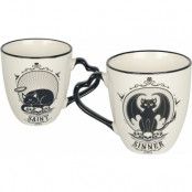 Alchemy England - Gothic Mugg-paket - Saint and Sinner - set med muggar - för  svart/vit