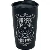 Alchemy England - Gothic Mugg - Purrfect Brew - för None - svart/vit