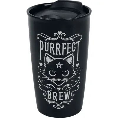Alchemy England - Gothic Mugg - Purrfect Brew - för None - svart/vit