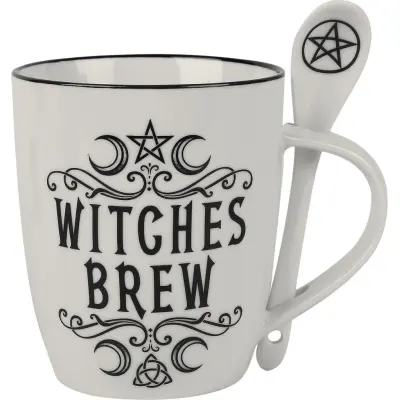 Alchemy England - Gothic Mugg - Witches Brew - för None - vit/svart