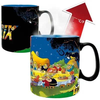 Asterix & Obelix - Anime Mugg - Banquet (Tasse mit Thermoeffekt) - för  flerfärgad