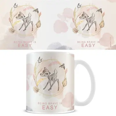 Bambi - Anime Mugg - Being Brave Is Easy - för None - flerfärgad