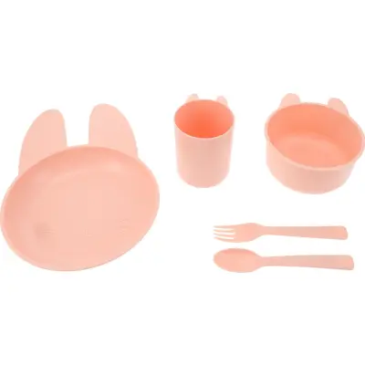 Barnservis 5 delar Rosa - Leksaksaffären -  Leksaksaffären