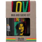 Bob Marley Mugg - One Love - Tassen-Socken-Set - för None -