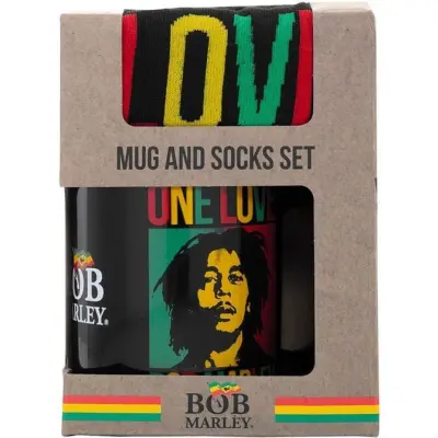 Bob Marley Mugg - One Love - Tassen-Socken-Set - för None -