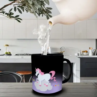 Das letzte Einhorn - Anime Mugg - Mad Monkey - Tasse Einhorn - mit Farbwechsel - för None - flerfärgad