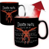Death Note - Anime Mugg - Kira and Ryuk - mugg med värmeeffekt - för svart/röd/blå