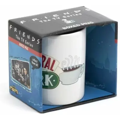 Friends Mugg - Central Perk Logo Boxed - för  grön/vit/röd