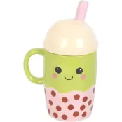 Fun & Lifestyle - Fun Mugg - Kawaii Bubble Tea - för None - flerfärgad
