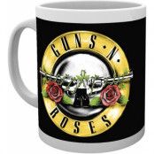 Guns N' Roses Mugg - Bullet Logo - för  vit