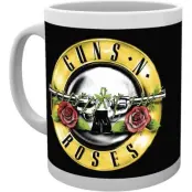 Guns N' Roses Mugg - Bullet Logo - för  vit