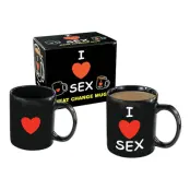 I Love Sex Värmekänslig Mugg